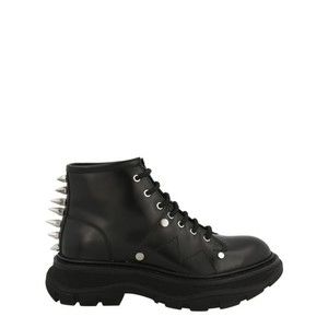 Alexander Mcqueen Leather Ankle Combat Boots - NWT